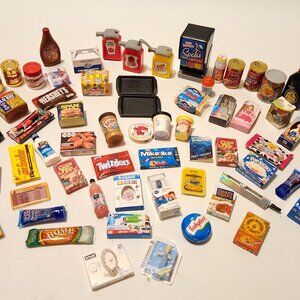 LARGE zuru Mini Brands Mini Toy Lot of 68 Mini Foods 4 Gold